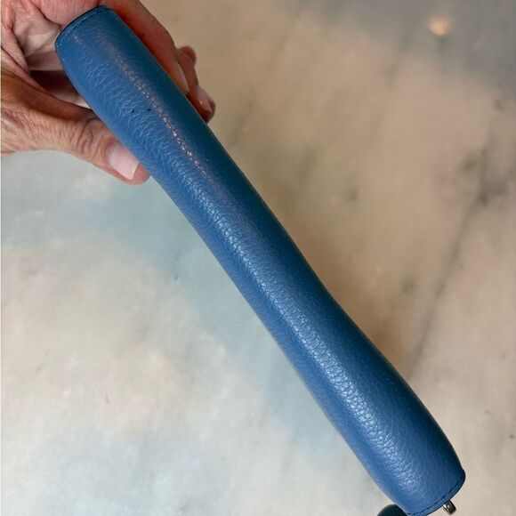 Kate Spade Blue Jackson Color-block Pebbled Leather Zip-Around Wallet - Picture 3 of 11